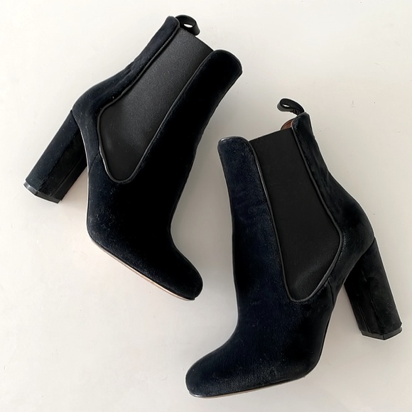 Missoni Black Velvet Ankle Boots - Picture 4 of 12